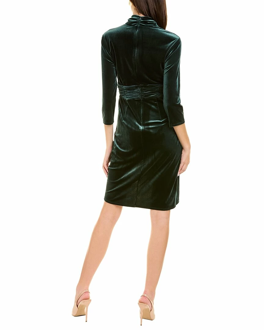 Outlet β women London Times Ruched Velvet Sheath π Dress π - Image 2