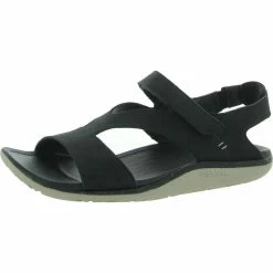 Best Pirce 🎁 Merrell Trailway Backstrap 👩 Womens Leather Slingback Wedge 🩴 Sandals 🔔