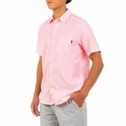 Budget 🥰 Hurley men H2O Dri Weston Short Sleeve 👕 Shirt in Artic Punch 👏