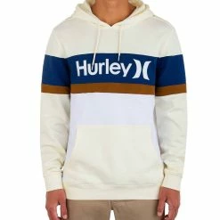 Cheap ⭐ Hurley men One And Only Fenwick ☀️ Summer Pullover in Coconut ✔️