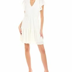 Budget 🔔 women London Times Flutter Sleeves Fit & Flare Mini 👗 Dress 🎉