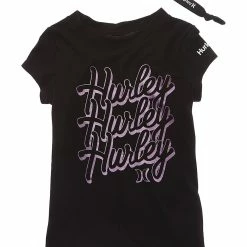 Cheapest ❤️ kids Hurley Triple Threat T-Shirt with Hair Tie 💯