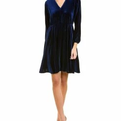 Best reviews of ⌛ women London Times V-Neck Velvet Mini 👗 Dress 🧨