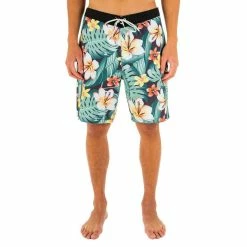 New 😉 Hurley Men'S Phantom Printed 20" Stretch Board Shorts in Oil Grey ✨