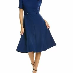 Outlet 🔔 women London Times Side Tab A-Line 👗 Dress 🥰