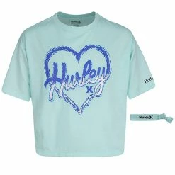 Outlet π kids Hurley Boxy Heart Graphic T-Shirt with Hair Tie β