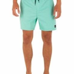Coupon 🎁 Hurley Mens Logo Above-the-knee Swim Trunks 😉
