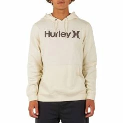 Cheap 😉 Hurley men One And Only ☀️ Summer Hoodie in Coconut Milk 🥰