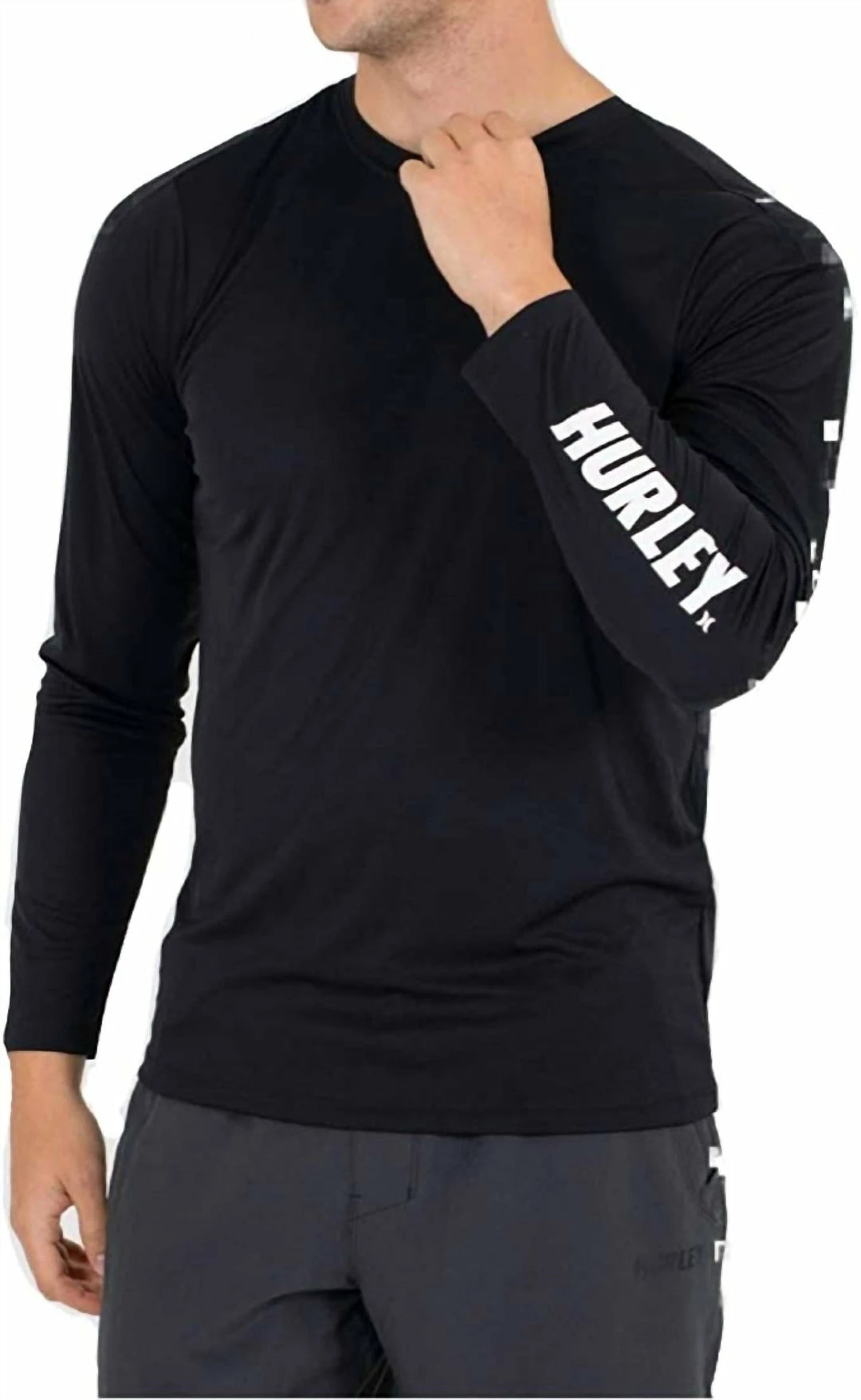 Deals π Hurley men H20-Dri Fastlane Hybrid Long Sleeve in Black π