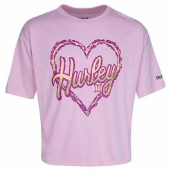 Flash Sale π kids Hurley Boxy Spiral T-Shirt with Hair Tie π