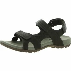 Brand new 🎁 Merrell Sandspur Rift Strap Mens Faux Leather Comfort Wedge 🩴 Sandals 👍