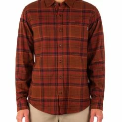 Best Pirce π₯ Hurley Organic Portland Mens Plaid Organic Cotton Button-Down π Shirt π