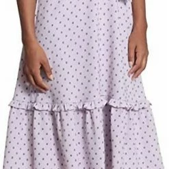 Wholesale 🔔 London Times 👩 women Ruffled Tiered Midi 👗 Dress in Lilac Breeze 👍
