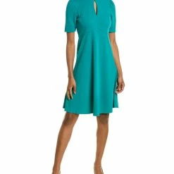 New ✨ women London Times Mock Neck A-Line 👗 Dress 👍