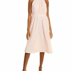 Deals 🤩 women London Times Halter Inset Waist Midi 👗 Dress 🥰