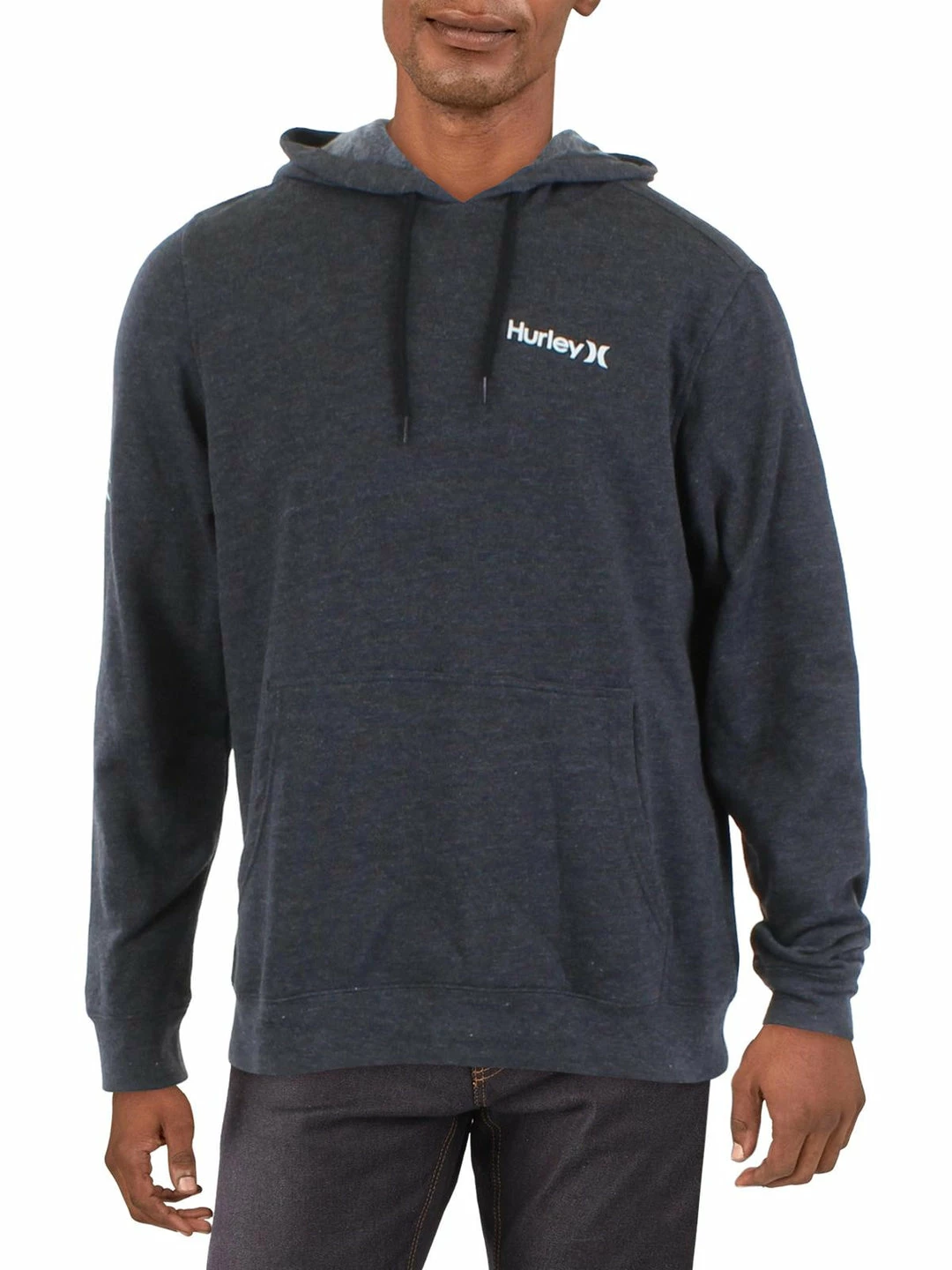 Promo 𧨠Hurley One and O Mens Pullover Graphic Hooded Sweatshirt β